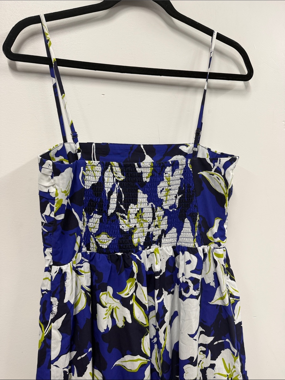 Evereve Blue White Floral Midi Dress NEW - Picture 9 of 9
